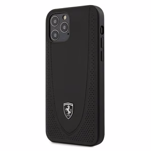Ferrari FEOGOHCP12MBK iPhone 12/12 Pro 6.1 juodas kietas dėklas Off Track perforuotas