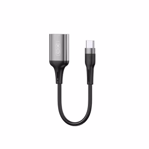 Adapteris XO (NB201) iš USB-C į USB (OTG) juodas
