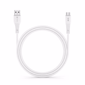 Kabelis FORCELL F-ENERGY C341 USB A į Micro USB QC3.0 2,4A 18W Silikoninis 1 m baltas (m)