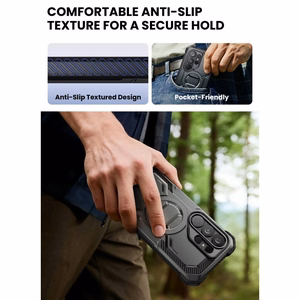 Supcase iBlason ArmorBox Clip Mag MagSafe Dėklas for Samsung Galaxy S26 Ultra - juodas