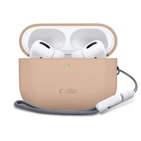 Tech-Protect silikoninis dėklas AirPods Pro 3 smėlio spalvos