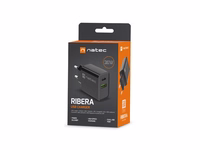 NATEC TINKLO ĮKROVIKLIS RIBERA USB-A+USB-C 20W PD