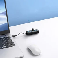 Hub Orico PW4U-U3 USB-A / 4x USB-A 3.0 - juodas