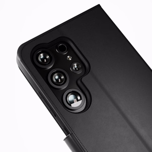 Puro atverčiamas dėklas su pinigine Samsung Galaxy S25 Ultra - juodas