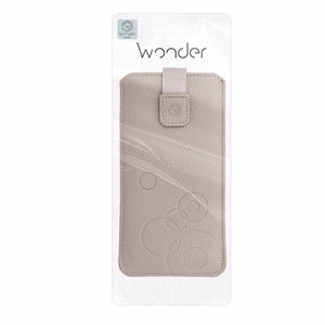 WONDER Deko dėklas telefonui (Dydis XL) Iphone 15/15 Pro/Iphone 16/16 Pro/Samsung S24/S24 Plus/S25/S25 Plus/A53/A55 5G kapučino