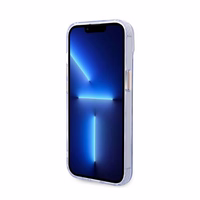 Guess GUHMP14SHTCMU iPhone 14 6.1" violetinė/violetinė kietas dėklas Auksinis kontūras Permatomas Magnetinis