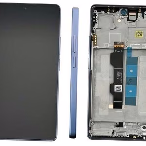 LCD ekranas Xiaomi Redmi Note 13 Pro 4G/Poco M6 Pro 4G su lietimui jautriu ekranu su rėmu Lavender Purple originalus (service pack)