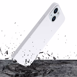 3mk Hardy Silikoninis Magnetinis dėklas iPhone 15 - balta ir sidabrinė