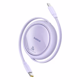 Baseus Free2Pull - 20 W USB-C į Lightning ištraukiamas kabelis, 1 m (violetinė)