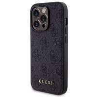 Guess 4G Metal Logo dėklas telefonui rinkinys iPhone 13 Pro Max + 5000mAh Magnetinė išorinė baterija - juoda
