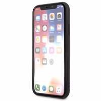 Karl Lagerfeld Saffiano Karl&Choupette Galvos dėklas telefonui iPhone XS Max - juodas