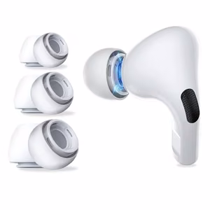 Амбушюры Tech-Protect для AirPods Pro 1 2 размеры S M L - белые (3 шт.)