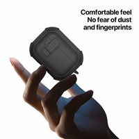 DUX DUCIS PECP - TPU+PC apsauginis dėklas AirPods 4 juodas