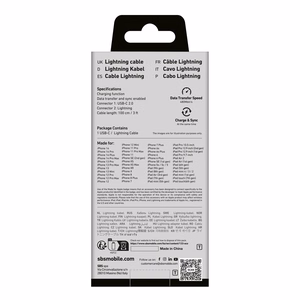 SBS TECABLELIGTC1K USB-C - Lightning kabelis 1 m - juodas