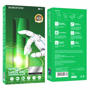 Borofone Apsauginis stiklas BF8 Diamond Armor Pilnas ekranas 5D Large Arc iPhone 15/16 - 10 vnt