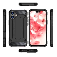 Hybrid Armor dėklas telefonui iPhone 16 - juodas