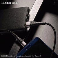 USB Kabelis Borofone "BX32" juodas "Type-C" 100cm (iki 5A)