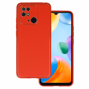 TEL PROTECT prabangus dėklas telefonui Xiaomi Redmi 10C, raudonas