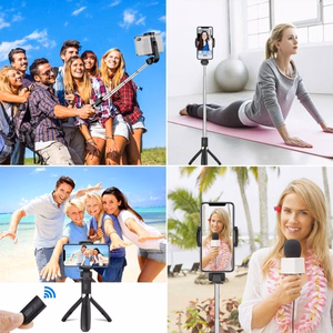 Tech-Protect L01S Bluetooth Selfie Stick with Tripod up to 70cm - Black