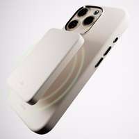 Puro Icon Mag Pro Magnetinis silikoninis dėklas telefonui iPhone 16 Pro - smėlio spalvos