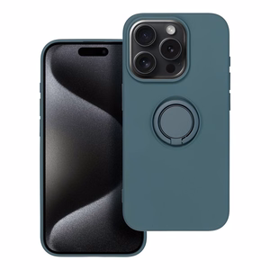 SILIKONINIS ŽIEDAS dėklas telefonui IPHONE 15 Pro žalias