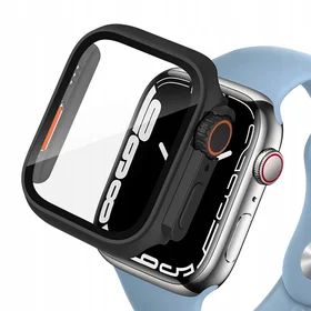 Tech-Protect Defense360 dėklas Apple Watch 7 / 8 / 9 (45mm) - juoda/oranžinė