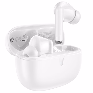 Borofone TWS Bluetooth Ausinės FQ10 Džiaugsmingos baltos