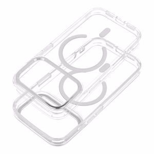 Case for iPhone 17 Frame Clear Hybrid Mag Cover compatible with MagSafe transparent