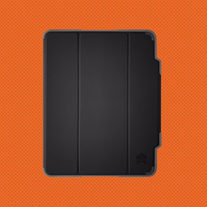 STM Dux Plus - patikimas dėklas, skirtas iPad 11" (2025) / 10.9" (2022) MIL-STD-810G su Apple Pencil laikikliu (juodas) EDU/COM versija