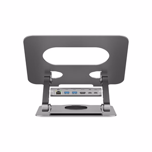 UNITEK LAPTOP STAND WITH 5-IN-1 USB-C HUB, PD 100W