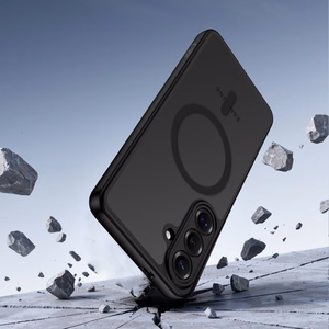 Tech-Protect BasicMag MagSafe Dėklas for Samsung Galaxy S26 - skaidrus juodas