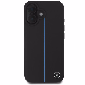 Mercedes MB Blue Line odinis magnetinis iPhone 16 dėklas - juodas
