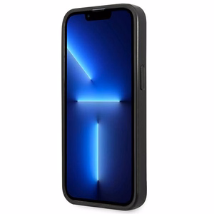 Guess GUHCP14SPSATLG iPhone 14 6.1 "sidabrinis kietas dėklas SaffianoTriangle Logo