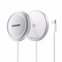 Belaidis įkroviklis Essager "ES-WC11" Qi2 sidabrinis 15W