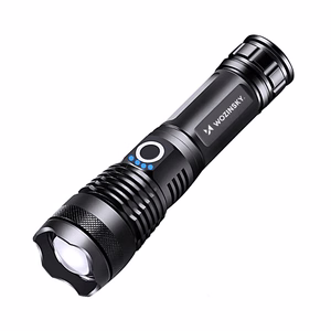 Wozinsky WLT-15W 15W 1500lm CREE IP65 Tactical Flashlight with Adjustable Beam - Black