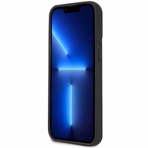 Karl Lagerfeld KLHCP14LKH3DBK iPhone 14 Pro 6.1 juodas kietasis dėklas 3D guminė Karlo galva