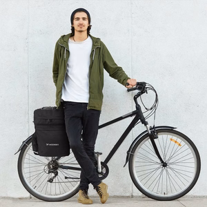 Wozinsky 60L spacious bike rack bag (rain cover included) black (WBB13BK)