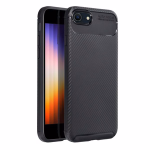 Dėklas CARBON PREMIUM telefonui IPHONE 7 / 8 / SE 2020 / SE 2022 juodas