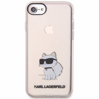 Karl Lagerfeld KLHCI8HNCHTCP iPhone 7/8/ SE 2020 / SE 2022 rožinis/rožinis kietas dėklas Ikonik Choupette