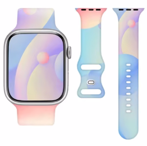 Silikoninis dirželis Apple Watch 38/40/41 MM (97+110) spalvotas