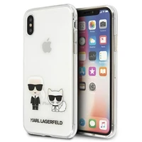 Karl Lagerfeld Karl & Choupette iPhone Xs Max dėklas telefonui - skaidrus