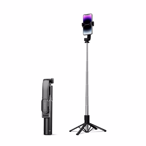 Asmenukių lazda Orico SPN100 1/4 colio trikojis telefono kamerai su 360 laipsnių pasukimu Bluetooth 5.2 - juoda
