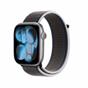 Crong Nylon sportinis Apple Watch dirželis, 44/45/46/49 mm, „Midnight Run“