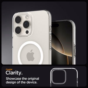 Spigen Liquid Crystal Mag Magnetinis dėklas iPhone 16 Pro - skaidrus