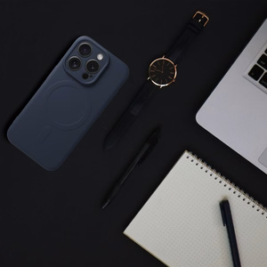 Dėklas Samsung A27 Silicone Mag Cover suderinamas su MagSafe (kameros apsauga) šviesiai mėlynas