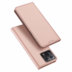 Dux Ducis Skin Pro чехол Xiaomi 13 флип кошелёк для карт с подставкой розовый