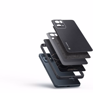 Dux Ducis Fino dėklas padengtas nailono medžiaga Oppo Reno7 Pro 5G juodas