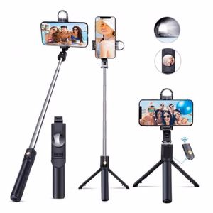 Baston "P50" Selfie Stick Black (Remote control via Bluetooth)