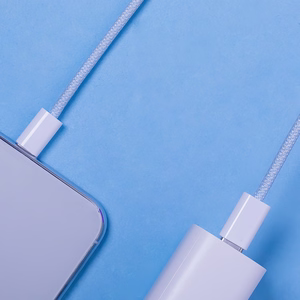 "Maxlife MXUC-06" kabelis USB-C - USB-C 1,0 m 20W mėlynas nailonas