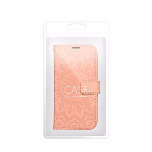 MEZZO knygos dėklas IPHONE 16 Pro mandala persikų pūkas